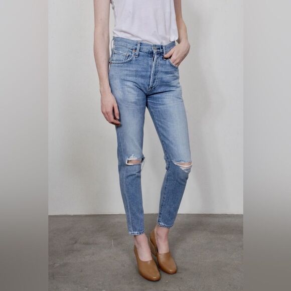 Citizens of Humanity Liya Petite High Rise Classic Fit Crop Size 26 - Picture 1 of 9